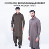 Brown Shalwar Kameez to Change your Tradition in Style