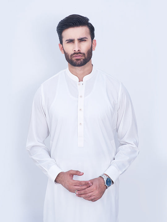 White Wash & Wear Shalwar Kameez