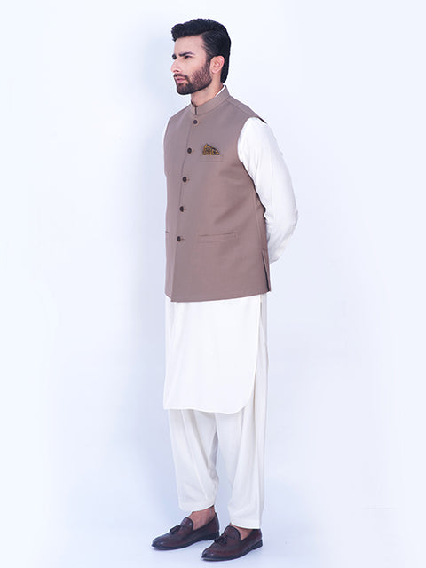 Beige Waistcoat for Men in Pakistan