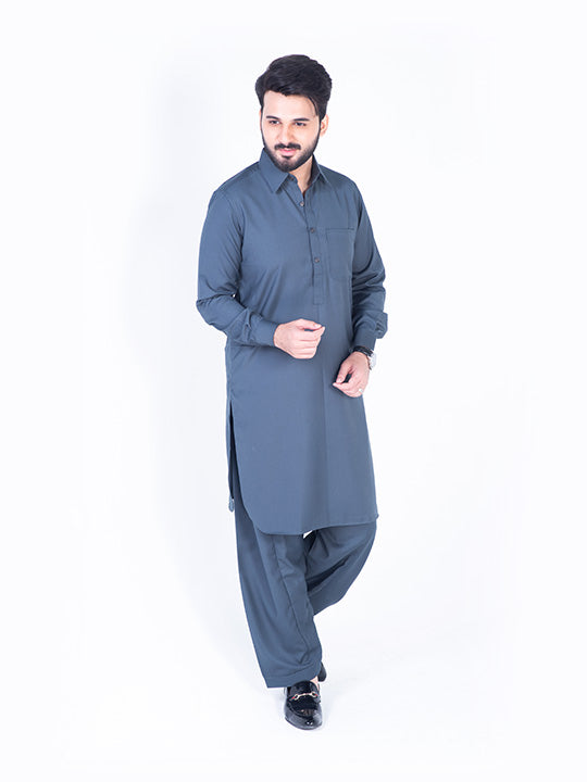 Iron Grey Shalwar Kameez