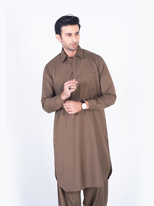 Chestnut Brown Shalwar Kameez