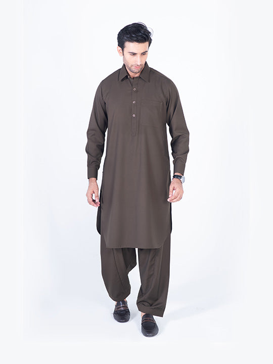 Chocolate Brown Shalwar Kameez