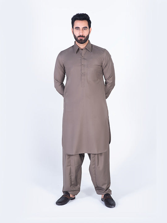 Hazel Wood Brown Shalwar Kameez