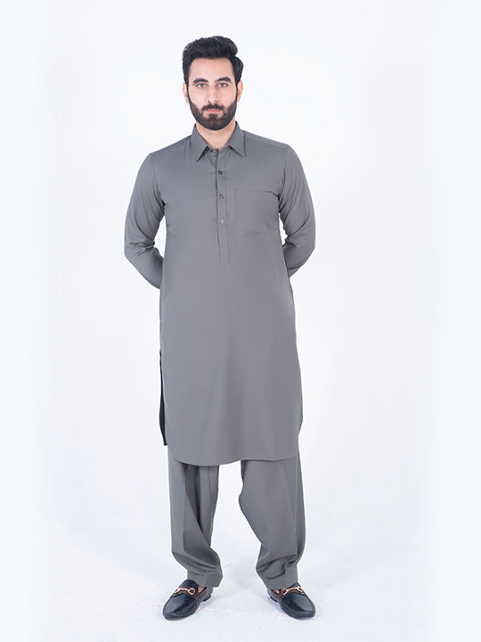 Spanish Grey Shalwar Kameez