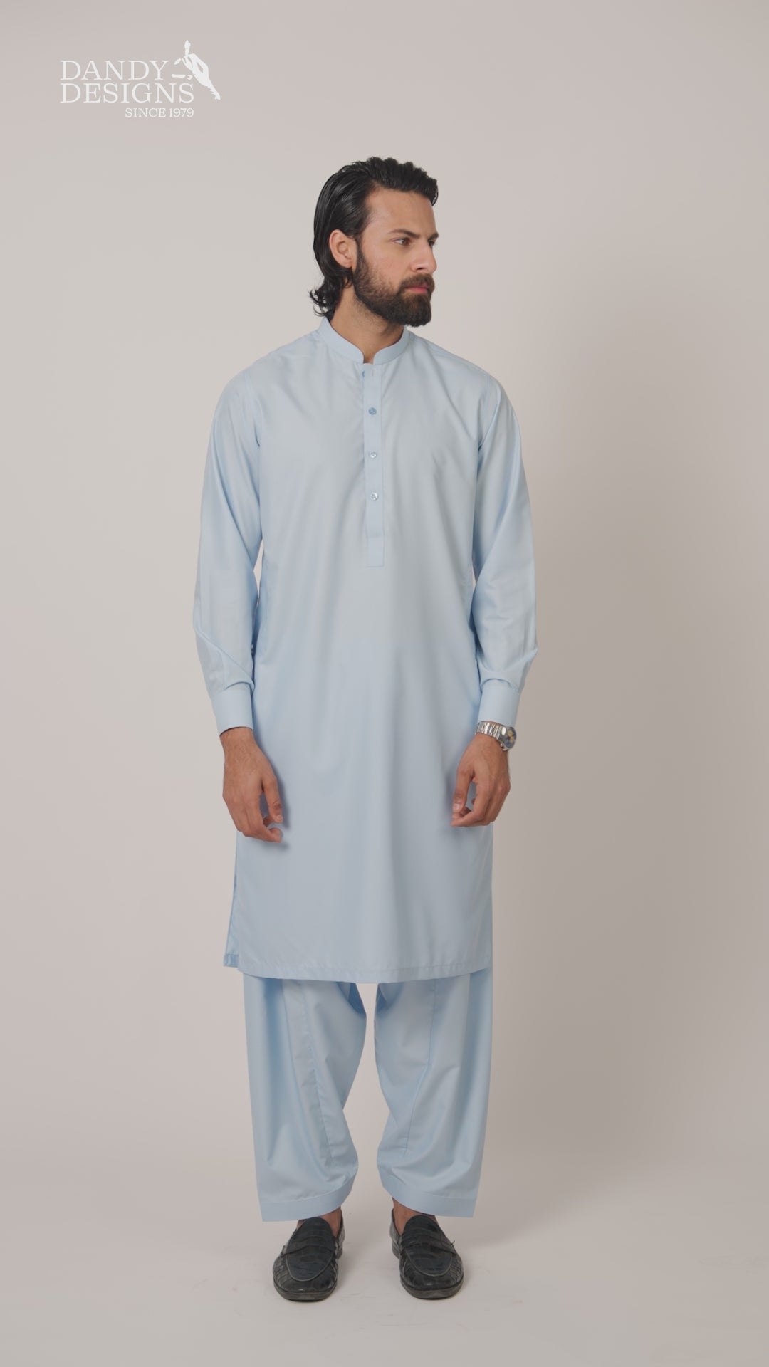 Sky Blue Wash n wear Shalwar Kameez – Dandy Designs